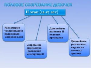Половое созревание девочек