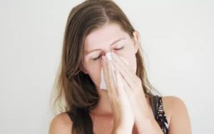 Заложеность носа и высокая температура