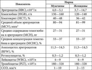 Немного повышены эритроциты у ребенка