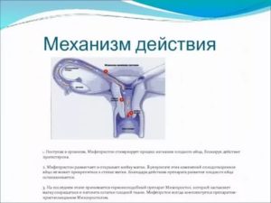 Не действует мифепристон