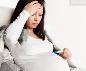 Болит горло и температура на 40 неделе беременности
