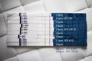 Сначала тест положительный, потом отрицательный и хгч тоже