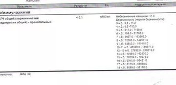 Задержка 13 дней, тест положительный, хгч положительный