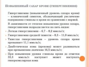 Повышение сахара
