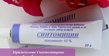 Линимент синтомицин 10% в глаз