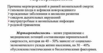 Причины мертворождения