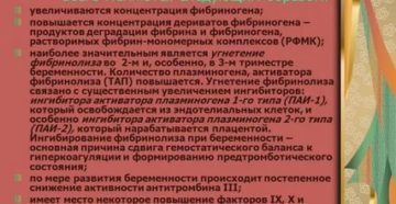 Повышен фибринолиз при беременности