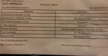 Кокки в мазке у девочки 2 года
