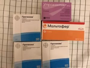 Лечение прогинова+утрожестан