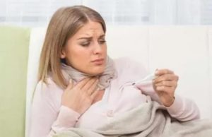 Болит горло и температура на 40 неделе беременности