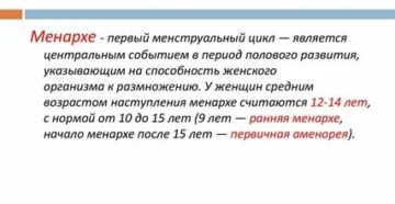 После менархе