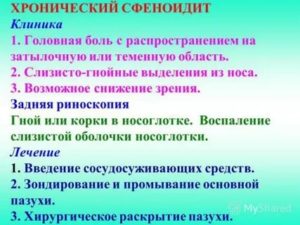 Хронический сфеноидит