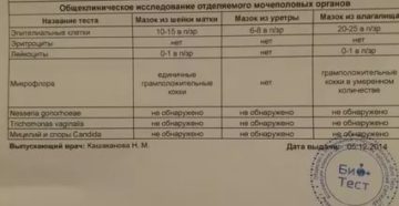 Расшифровка Отделяемого МПО (общ. Клин)