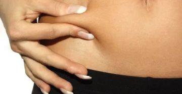 Немение кожи живота