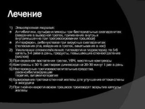 Какие антибиотики при воспалении слюнной железы